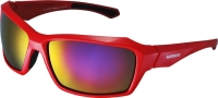 Shimano S22X Gloss Red/Black Sonnen Rad Brille mit Case